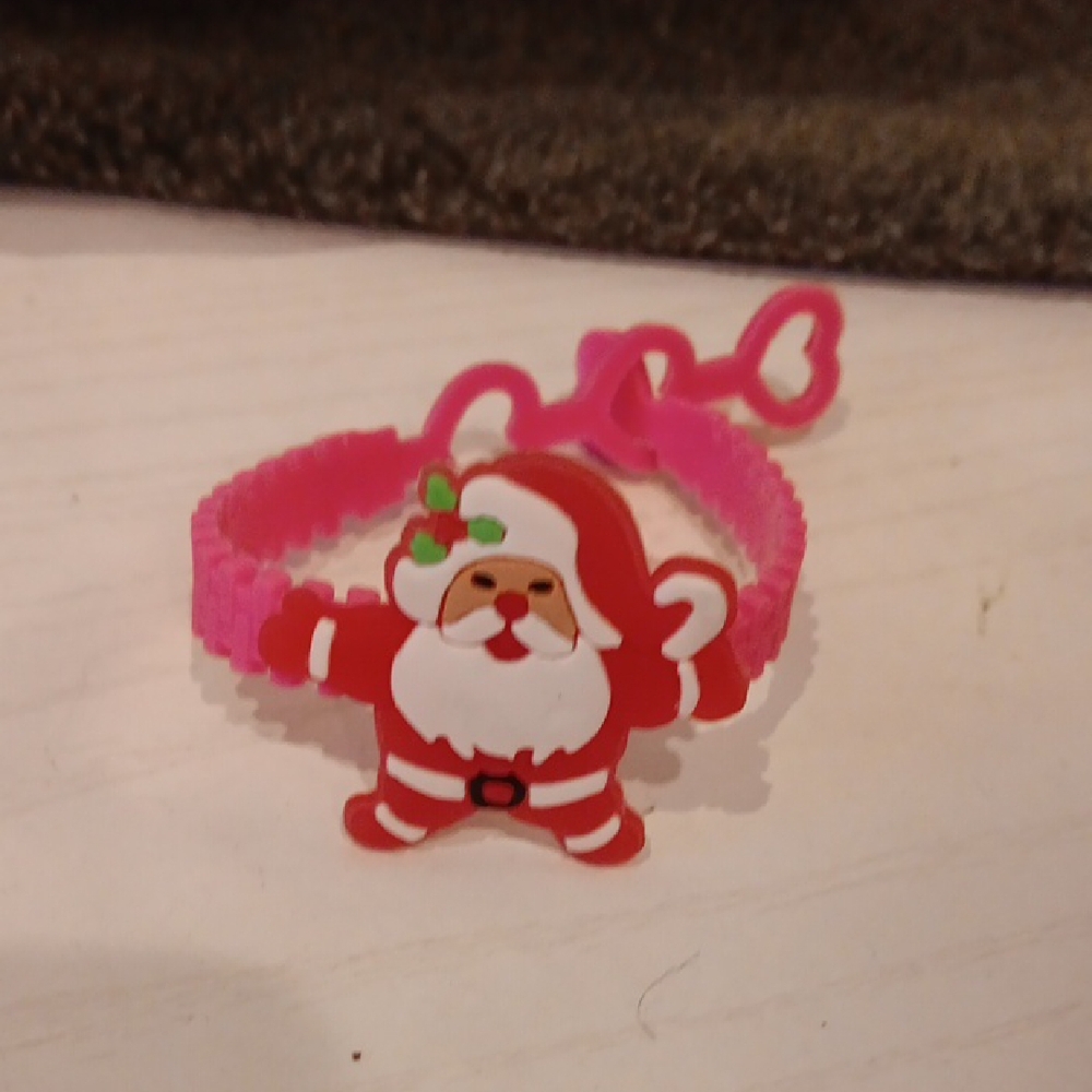 Santa Claus Pink Adjustable Ring